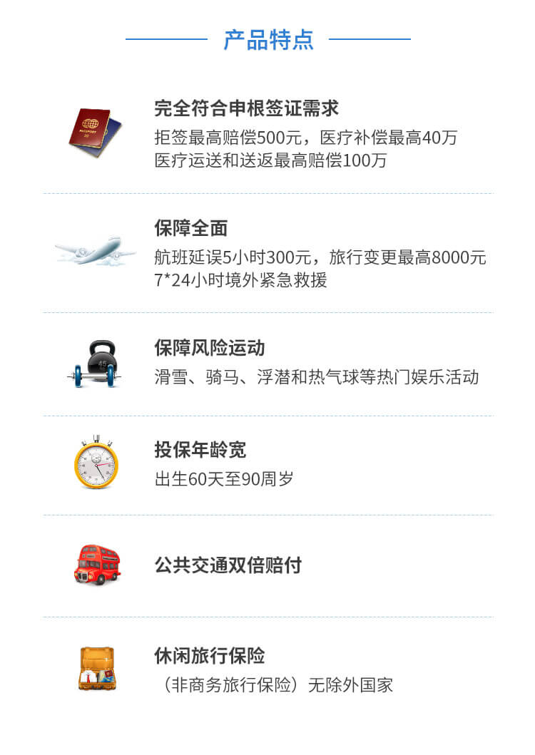 安联申根签证全球通保险